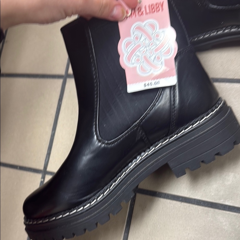 Black Chunky Sole Boots